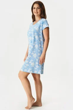 Bawełniana damska koszula nocna Soft Cotton krótka