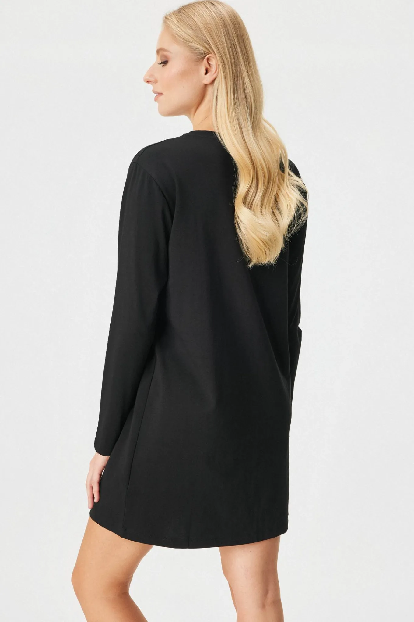 Bawełniana koszula nocna BOSS Sleepshirt krótka