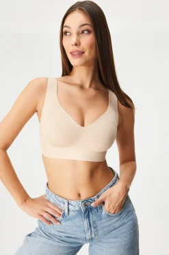 Biustonosz Bonded Micro Bustier z wyjmowanymi wkładkami i bez fiszbin