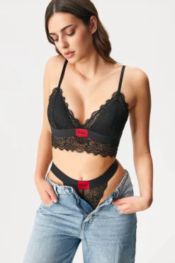 Biustonosz HUGO Triangle RL Lace Bralette