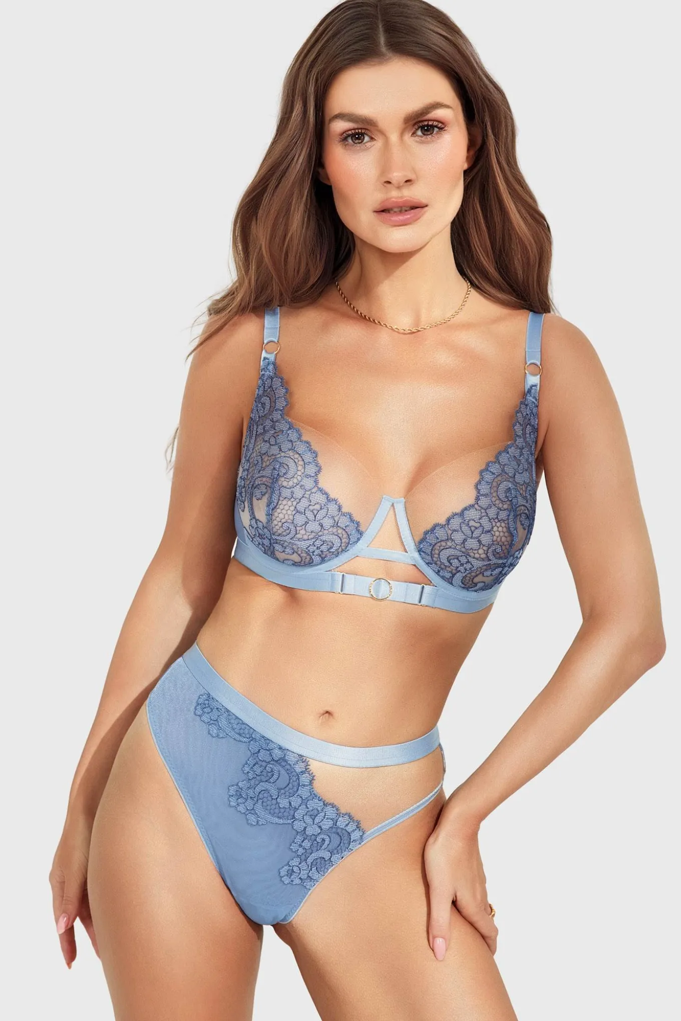 Biustonosz nieusztywniany Alia Blue