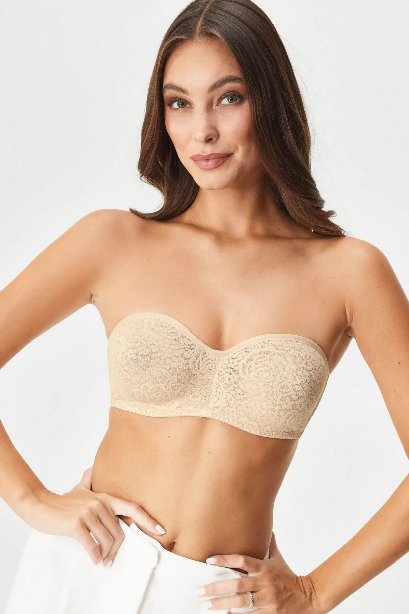 Biustonosz nieusztywniany Wacoal Halo Lace Strapless