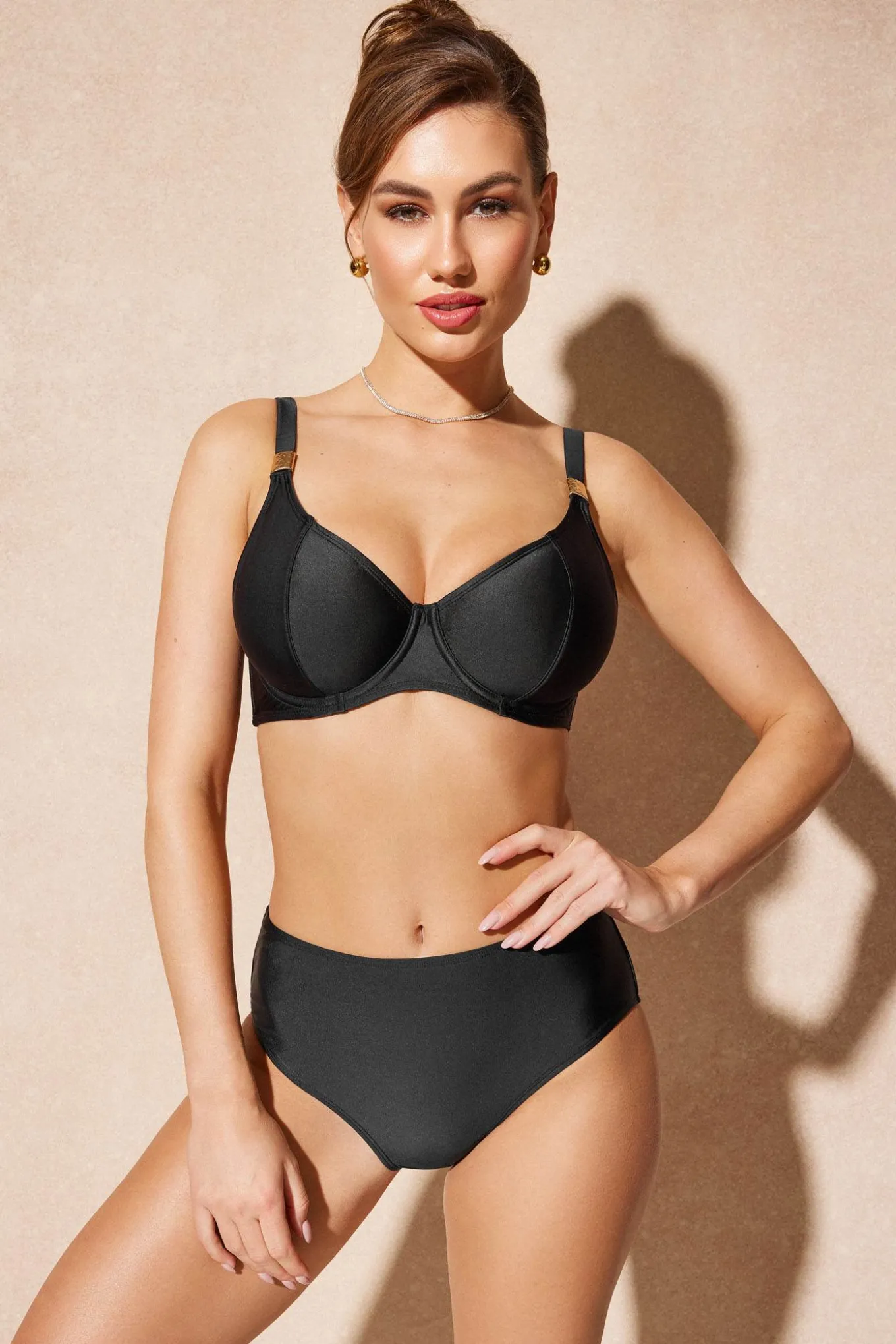 Biustonosz od stroju kąpielowego Satin Black I