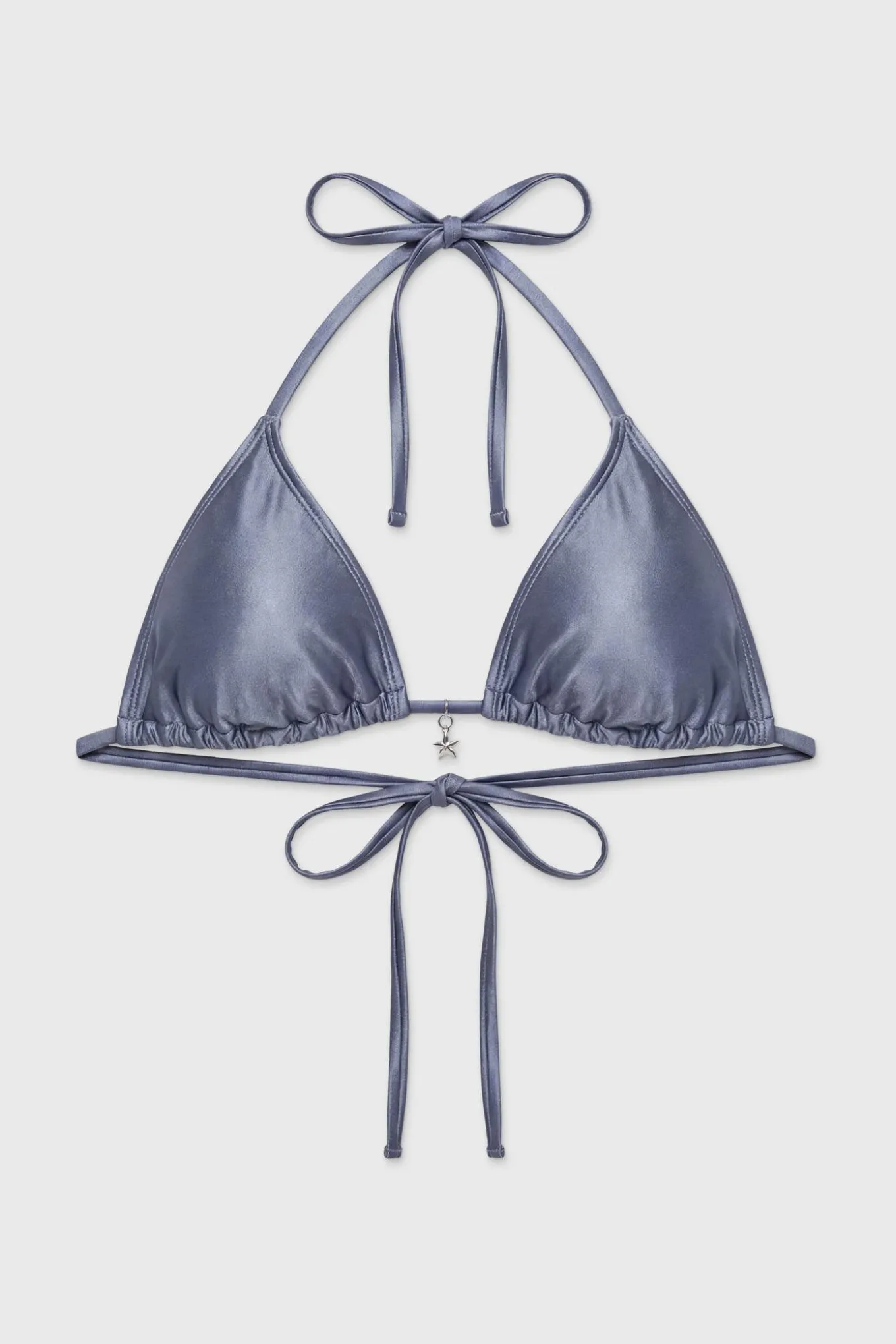 Biustonosz od stroju kąpielowego Satin Steel-Blue III