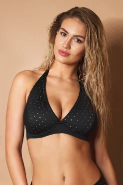 Biustonosz od stroju kąpielowego Borneo Glitter Black
