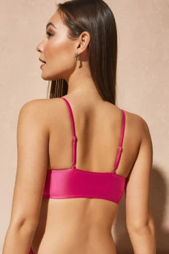 Biustonosz od stroju kąpielowego Satin Pink I
