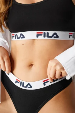 Biustonosz sportowy Fila Black bawełniany