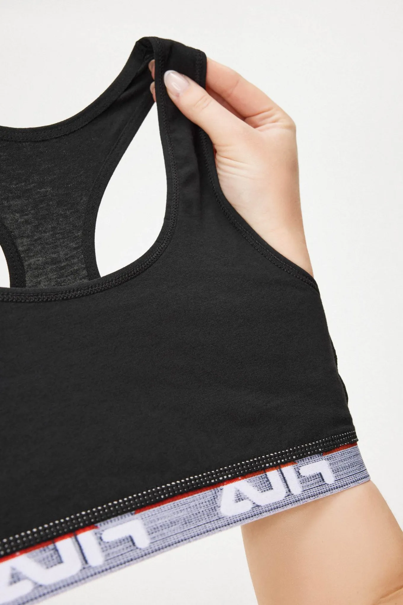 Biustonosz sportowy Fila Black bawełniany