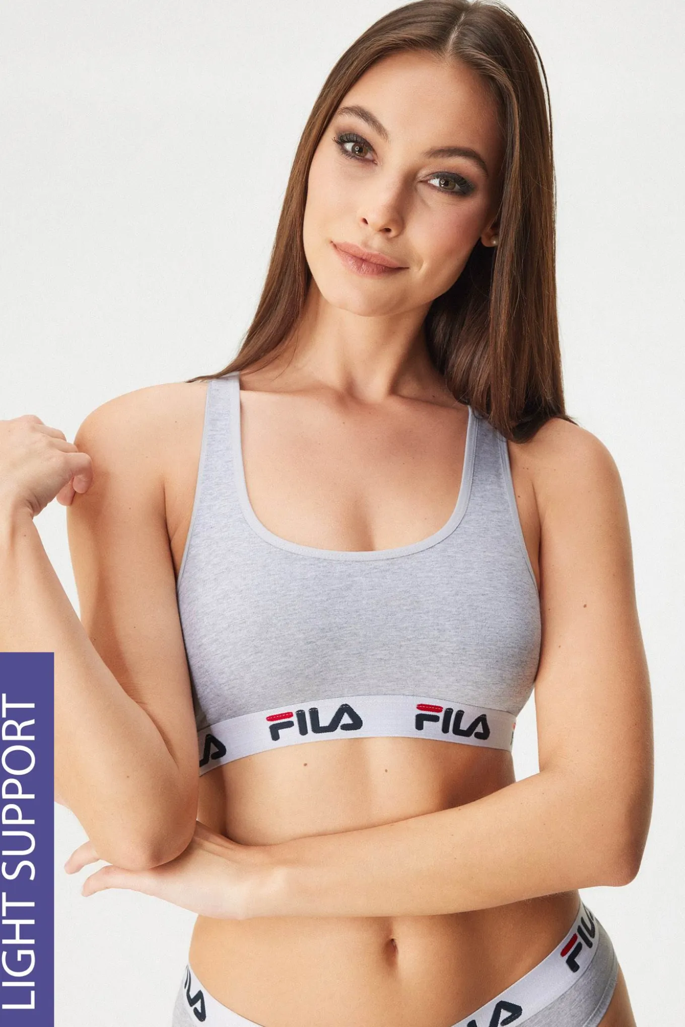 Biustonosz sportowy FILA Underwear Grey