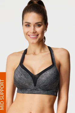 Biustonosz sportowy Outrun Grey Push-Up