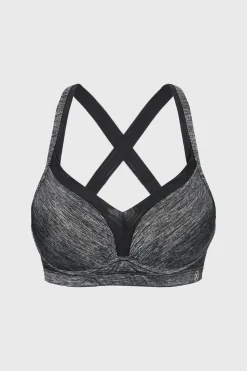 Biustonosz sportowy Outrun Grey Push-Up