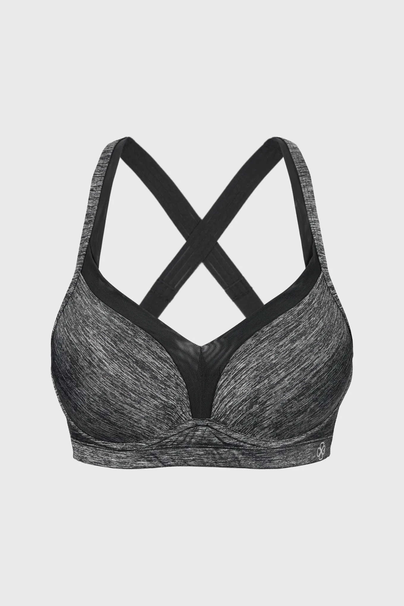 Biustonosz sportowy Outrun Grey Push-Up