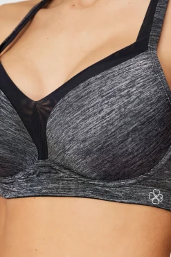 Biustonosz sportowy Outrun Grey Push-Up