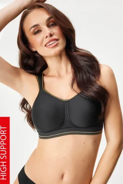 Biustonosz sportowy Roxy czarny