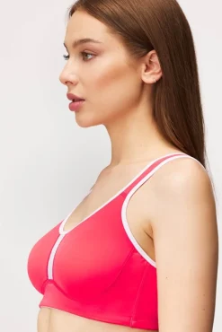 Biustonosz sportowy Sara różowy