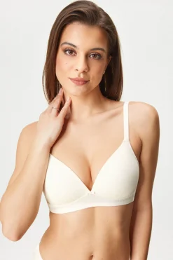 Biustonosz usztywniany Bamboo Jacquard bez fiszbin