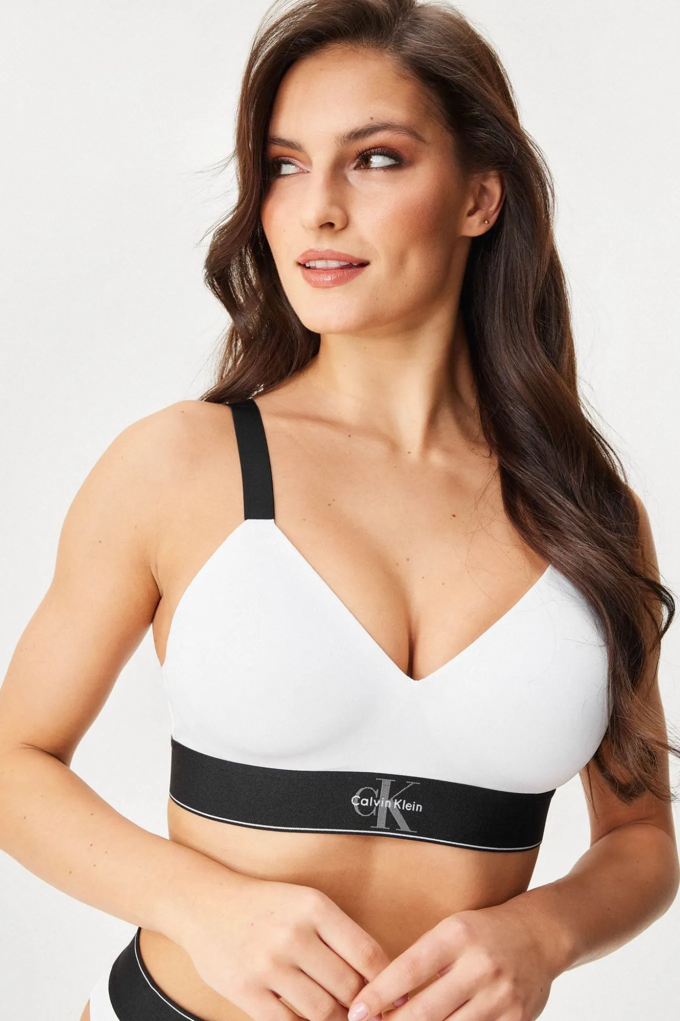 Biustonosz usztywniany Calvin Klein Graphic Bralette