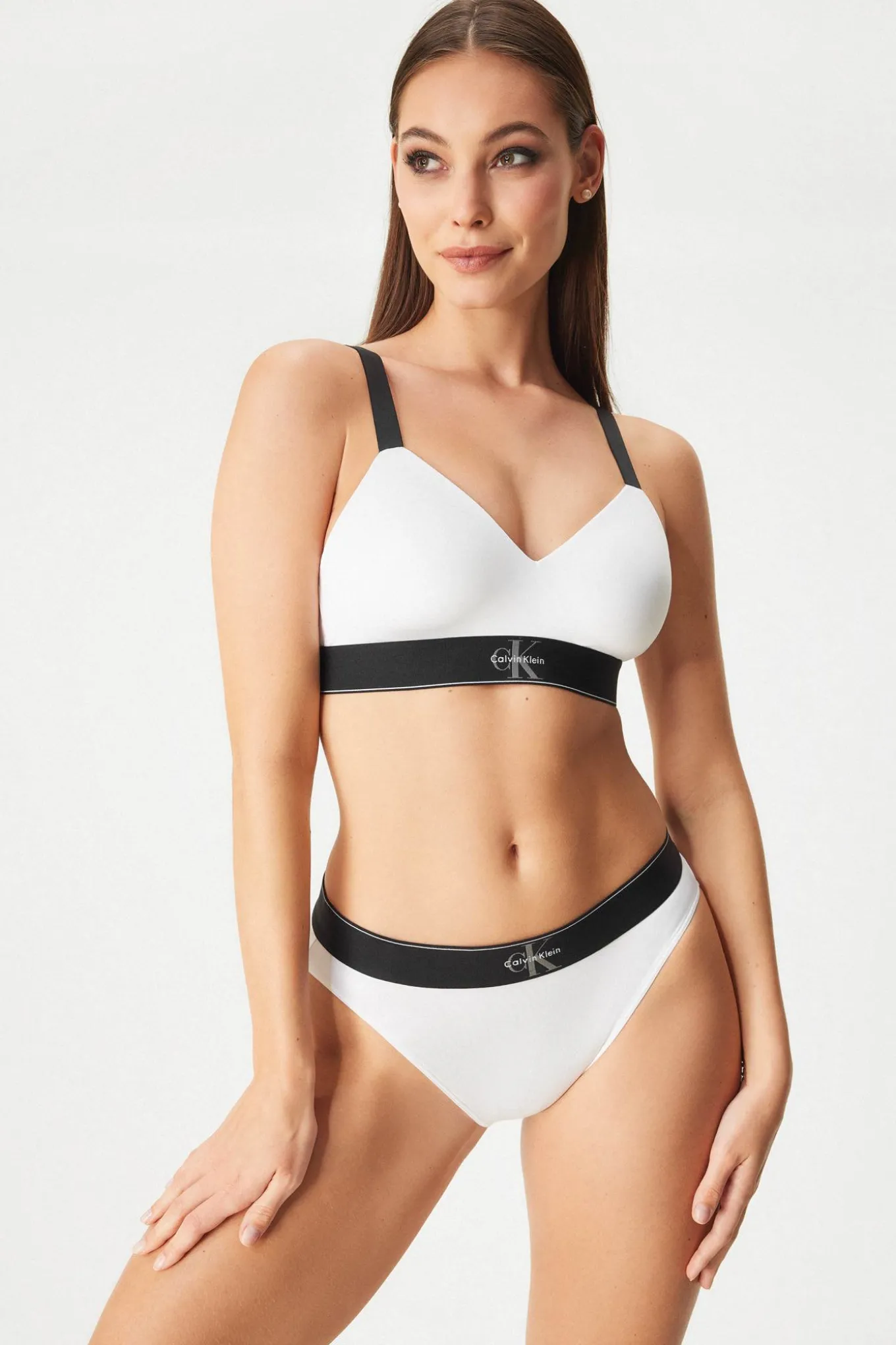 Biustonosz usztywniany Calvin Klein Graphic Bralette