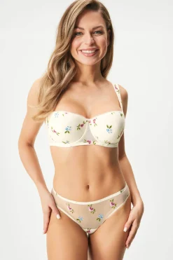 Biustonosz usztywniany Ivory Bloom Bardot