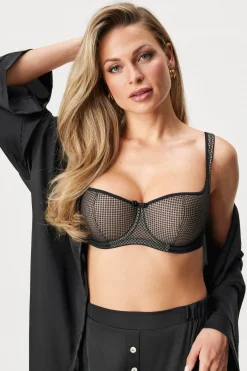 Biustonosz usztywniany Kamila Half Bardot