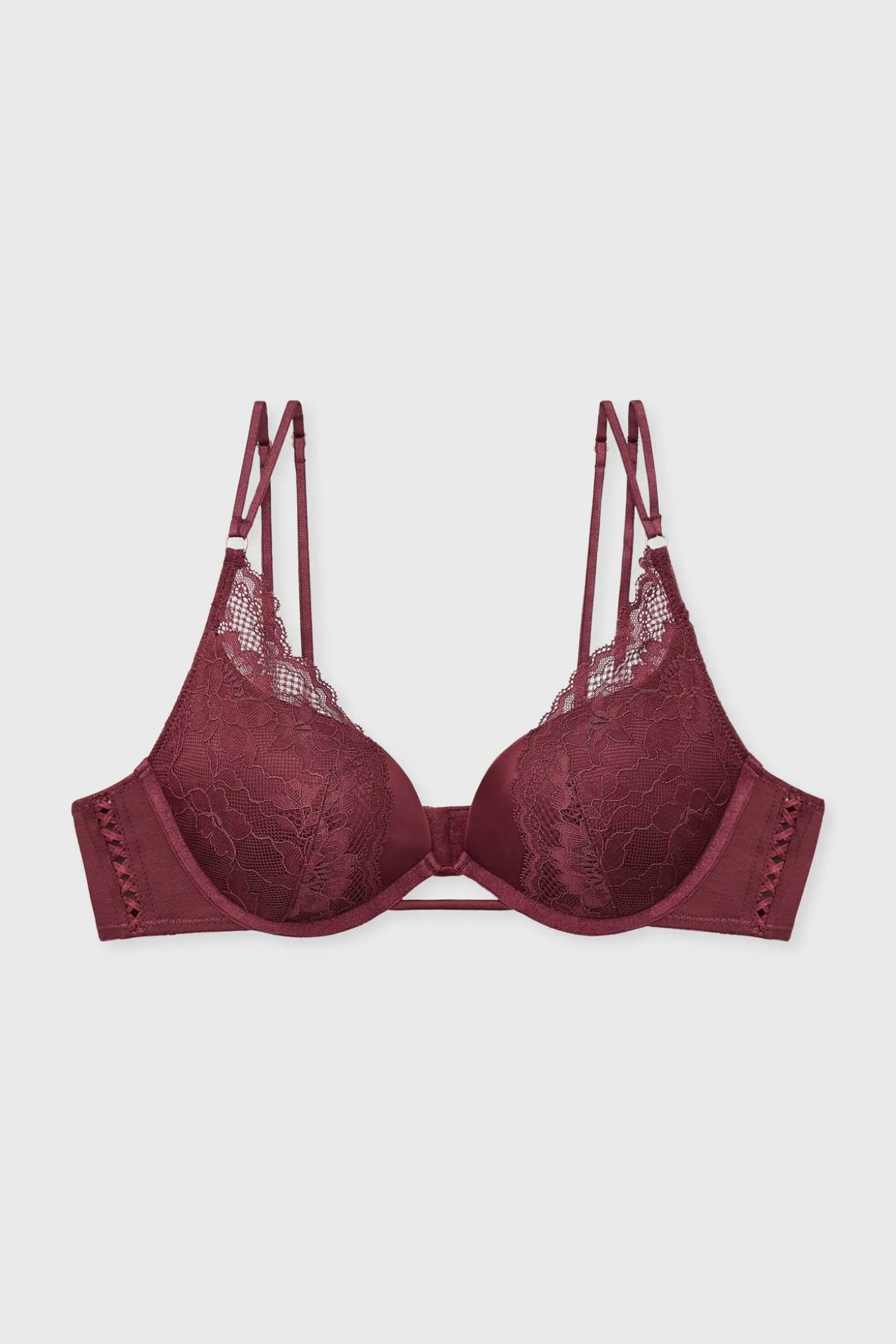 Biustonosz usztywniany Lyra Satin Plunge
