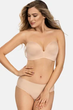Biustonosz Wonderbra Ultimate Strapless Bardot Double Push-Up bez fiszbin