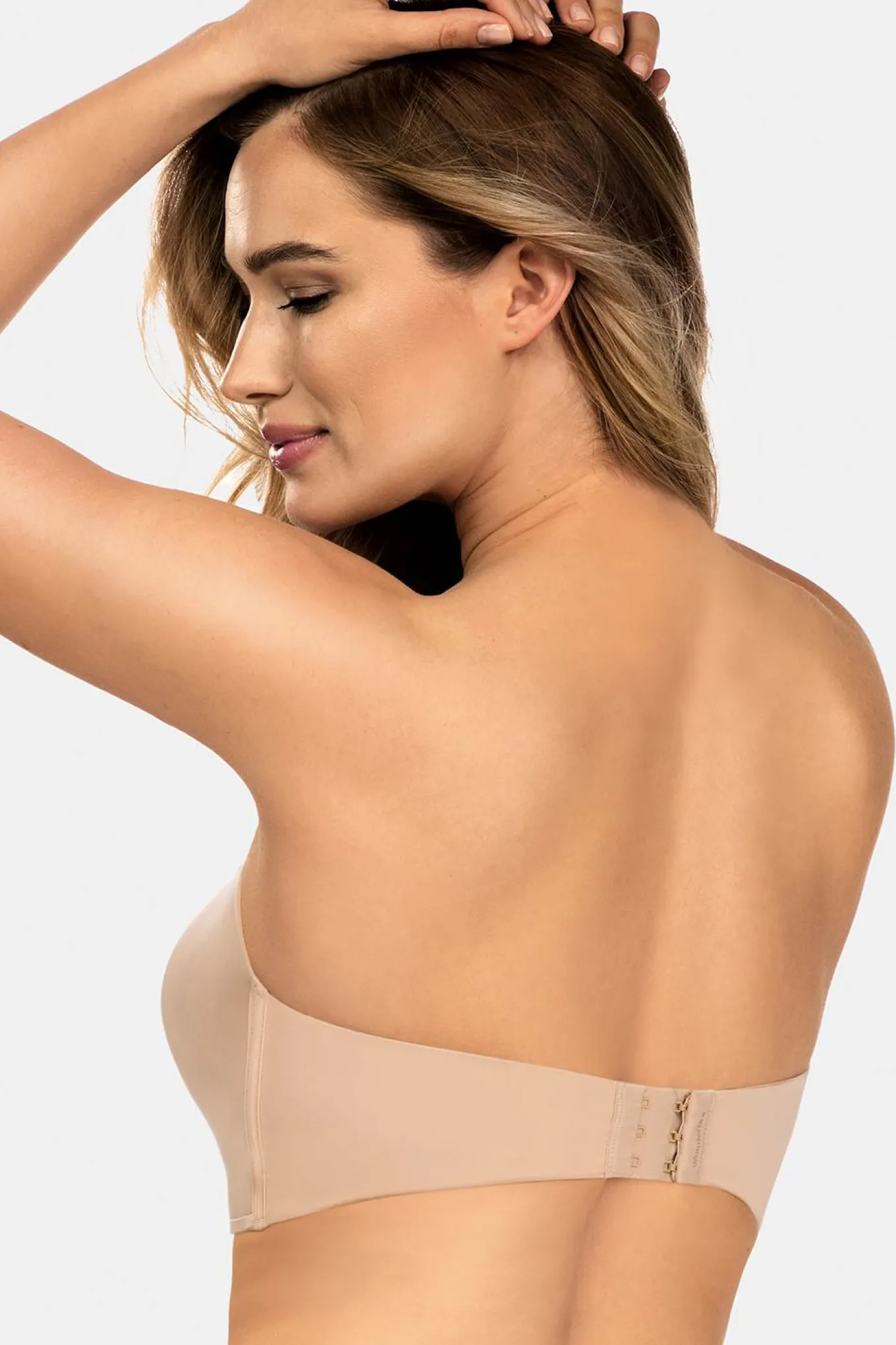 Biustonosz Wonderbra Ultimate Strapless Bardot Double Push-Up bez fiszbin