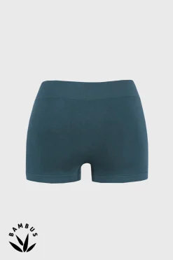 Bokserki bambusowe Petrol Blue bezszwowe
