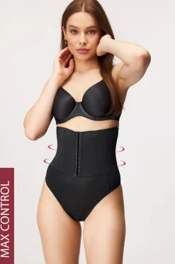 Ściągający gorset ze stringami Elegant Shape