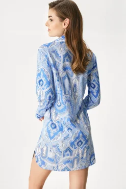 Damska koszula nocna Ralph Lauren Cotton Lawn krótka
