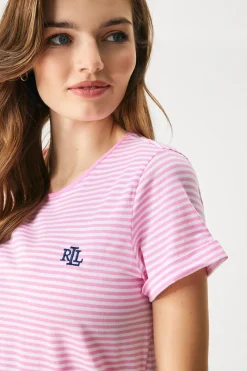 Damska piżama Ralph Lauren Cotton Knit z krótkimi nogawkami