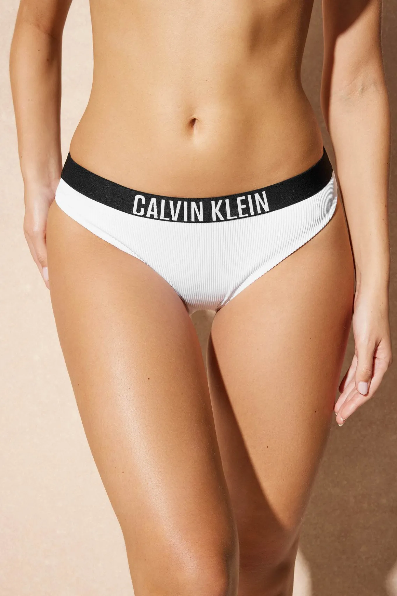 Dwuczęściowy strój kąpielowy Calvin Klein Classic White