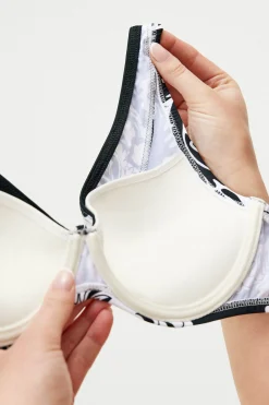 Dwuczęściowy strój kąpielowy Noir Blanc Push-Up