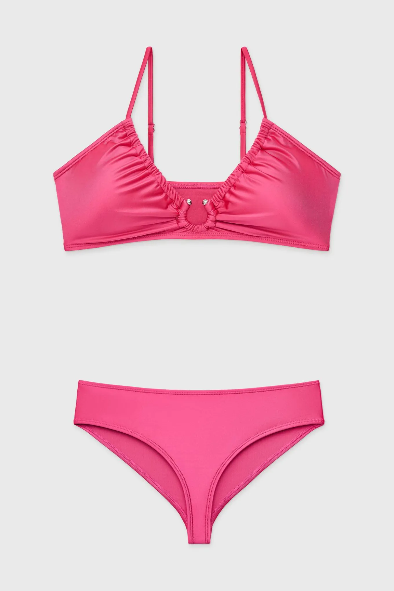 Dwuczęściowy strój kąpielowy Satin Pink I