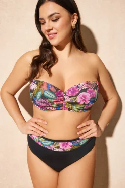 Dwuczęściowy strój kąpielowy Shiny Flowers Push-Up