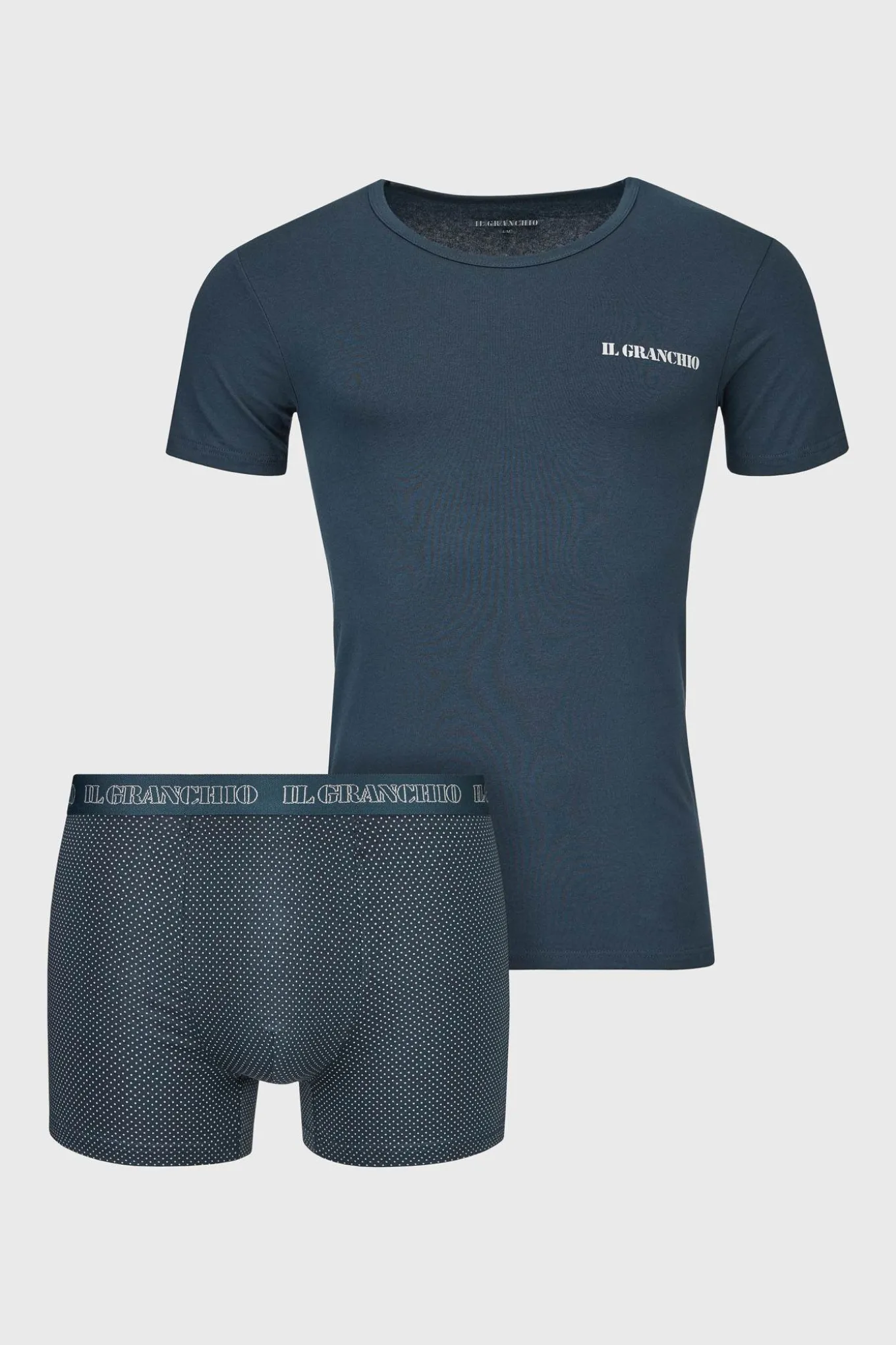 KOMPLET T-shirt i bokserki bawełniane Roy