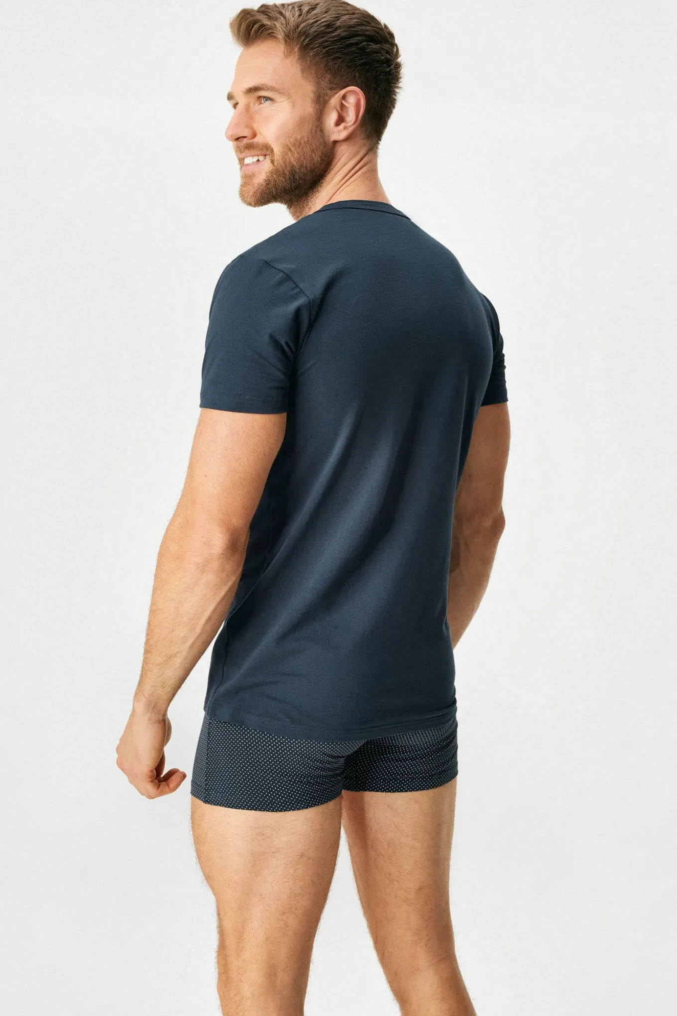 KOMPLET T-shirt i bokserki bawełniane Roy