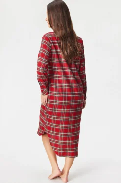 Koszula nocna Ralph Lauren Brushed Twill długa
