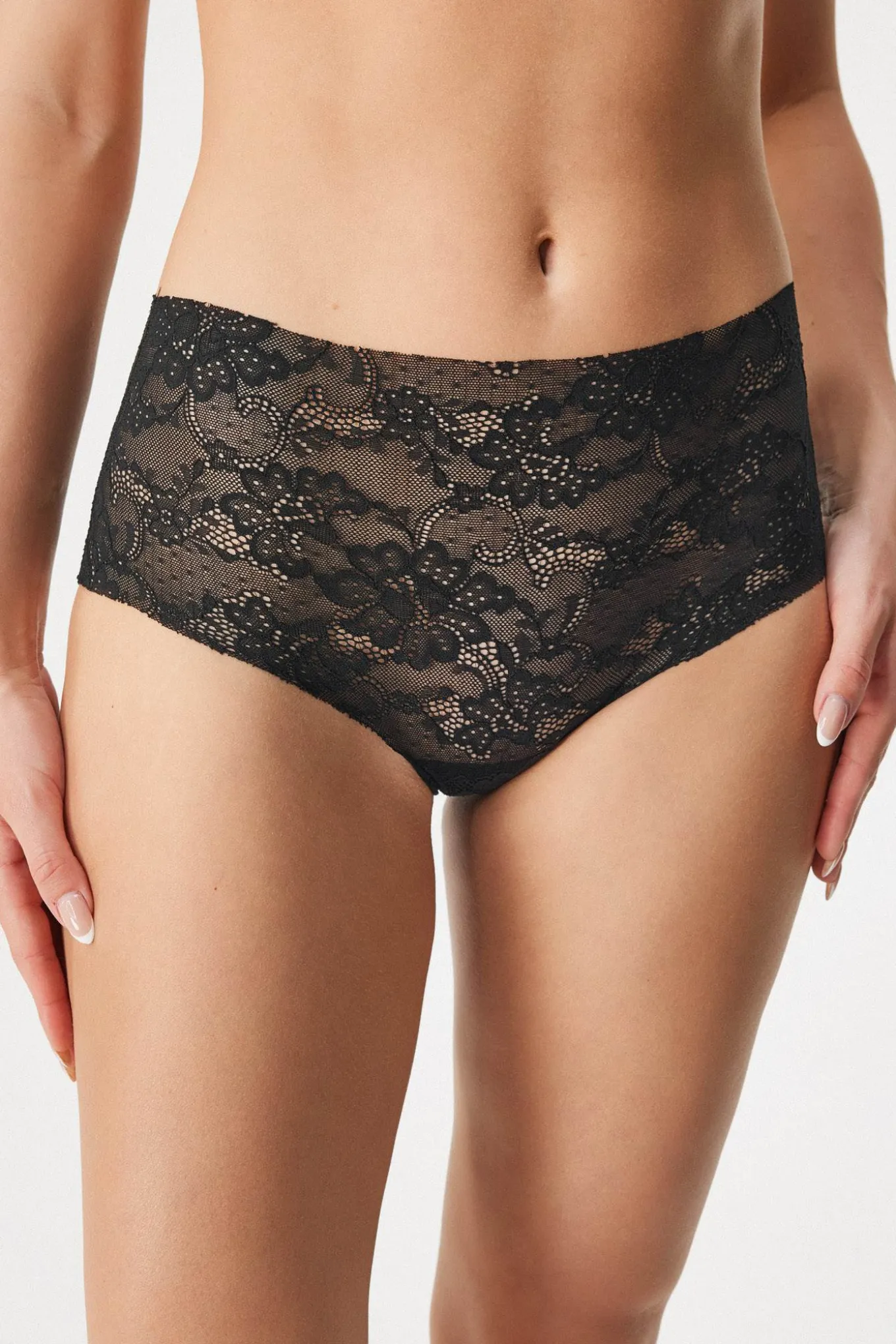 Majtki hipstery Laser Lace