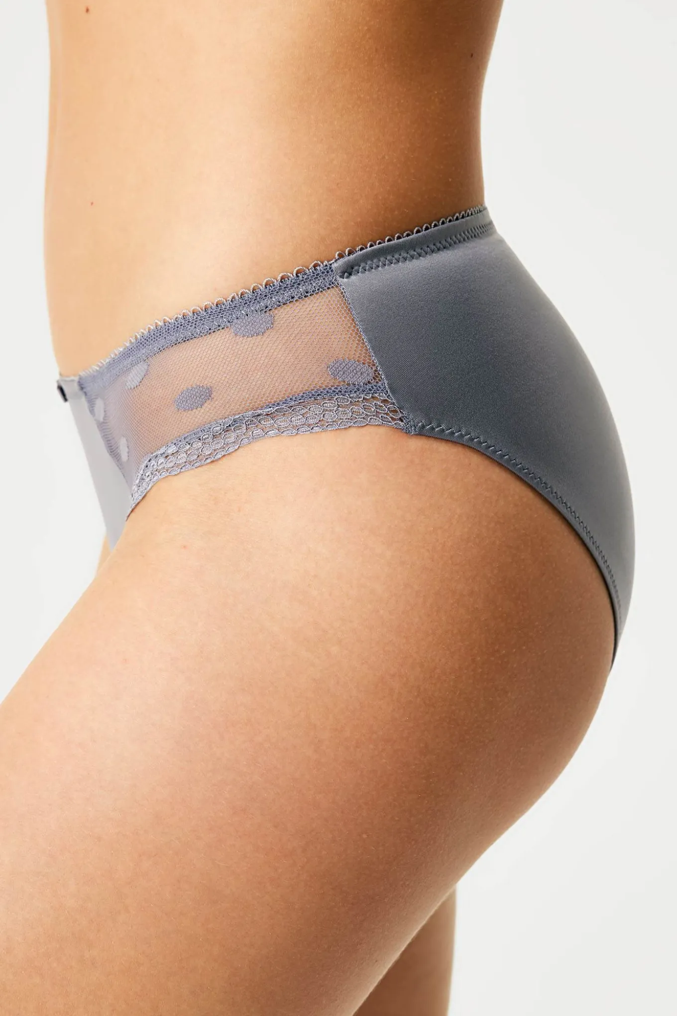 Majtki klasyczne Dotted Mesh