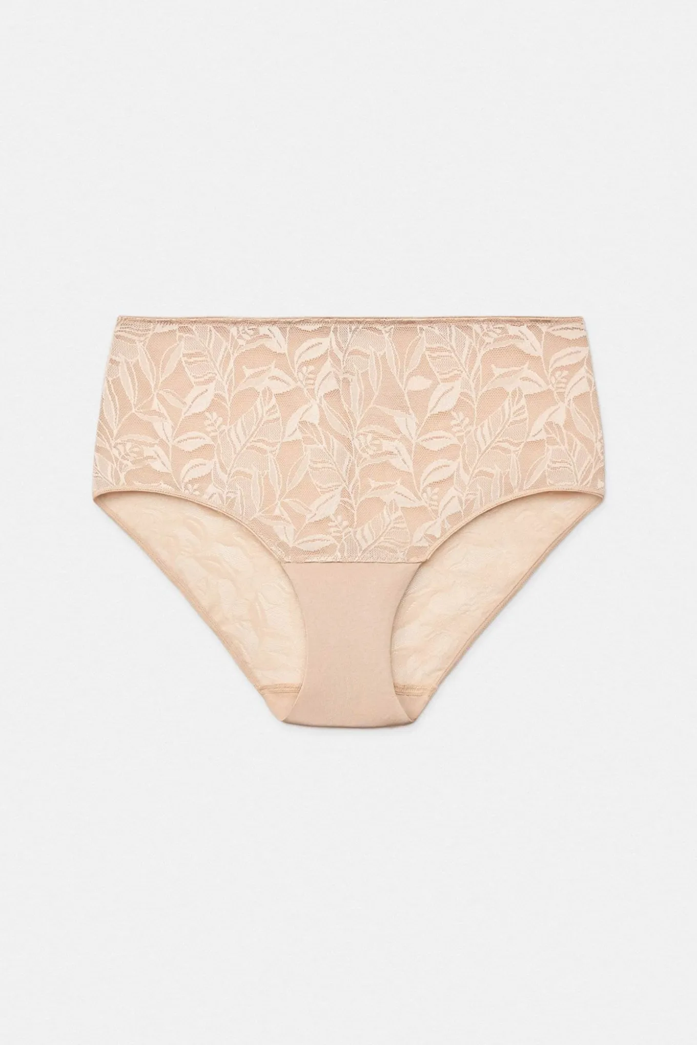 Majtki klasyczne Lace Nature z wysokim stanem