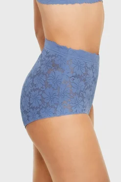 Majtki klasyczne Selmark One Lace z wysokim stanem