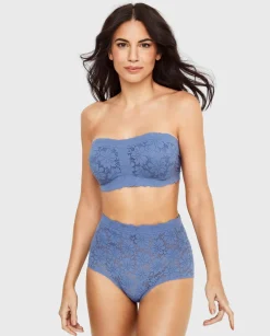 Majtki klasyczne Selmark One Lace z wysokim stanem