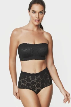 Majtki klasyczne Selmark One Lace z wysokim stanem
