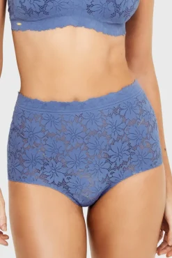 Majtki klasyczne Selmark One Lace z wysokim stanem