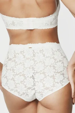 Majtki klasyczne Selmark One Lace z wysokim stanem