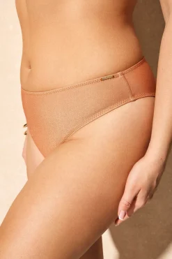 Majtki od stroju kąpielowego Maia Gold Lurex