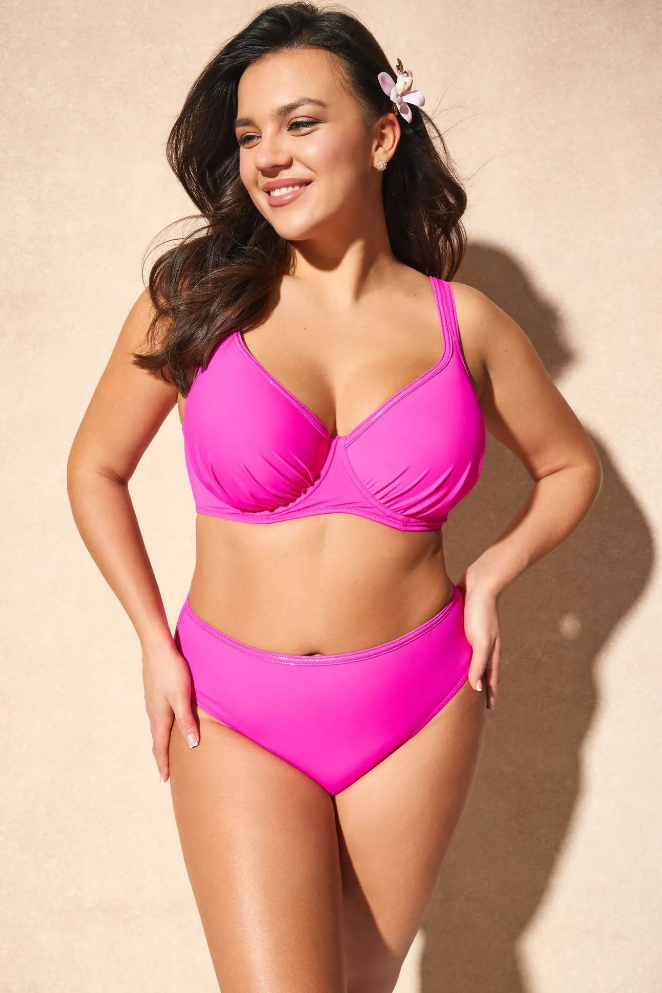 Majtki od stroju kąpielowego Maia Hot Pink