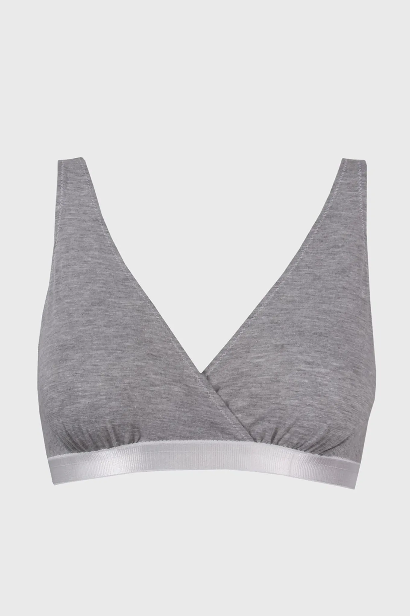 Nieusztywniany bawełniany biustonosz dla karmiących Lilly Grey