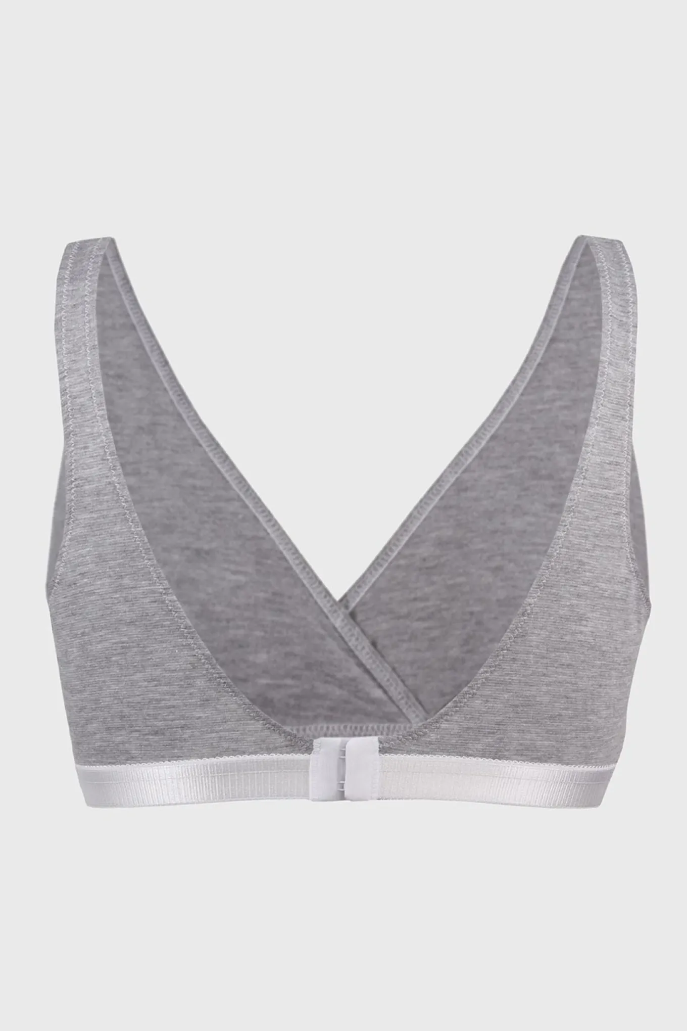 Nieusztywniany bawełniany biustonosz dla karmiących Lilly Grey